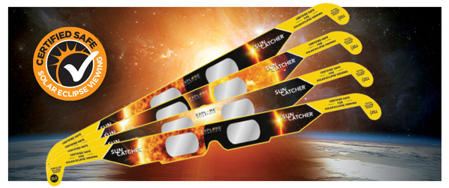 Certified Safe Solar Eclipse Viewing. Sun Catcher Solar Glasses (4-Pack Assortment)